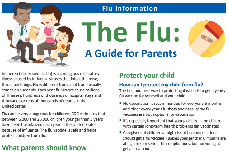 流感疫苗指导父母